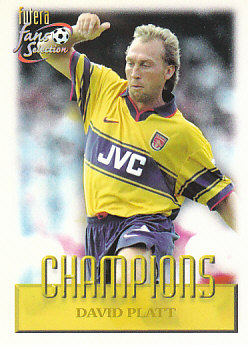 David Platt Arsenal 1999 Futera Fans' Selection #84